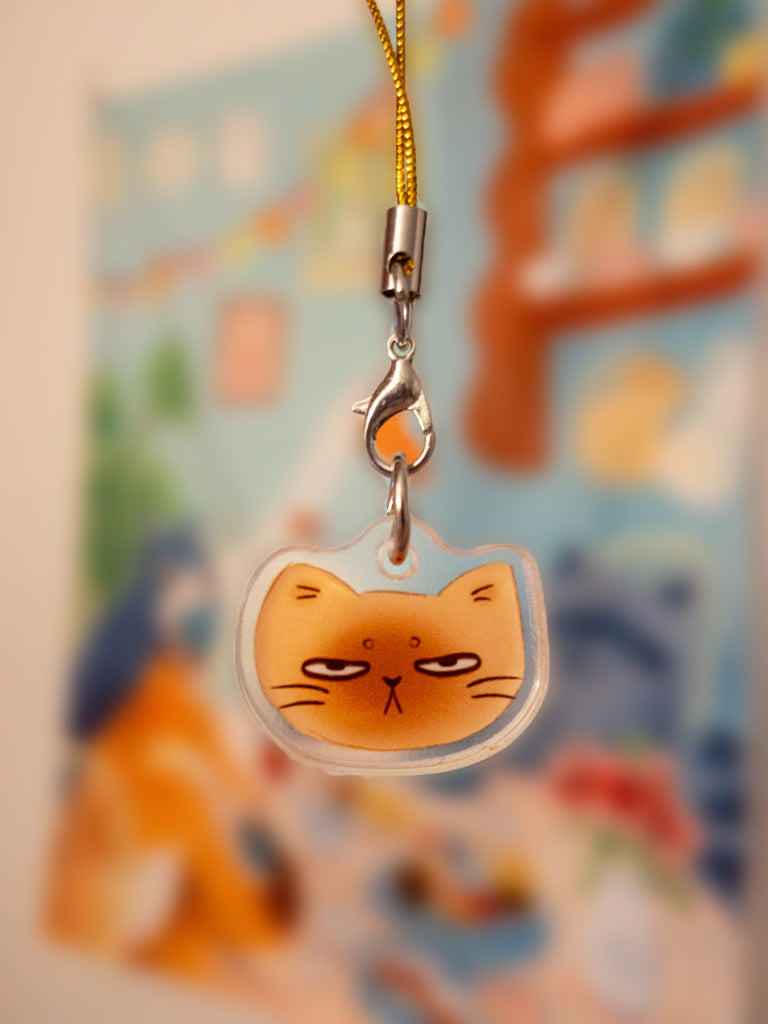 Siamese Cat Acrylic Phone Charm