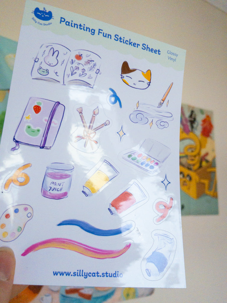Painting Vinyl Sticker Sheet