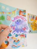 Chomky Pigeon Holo Sticker