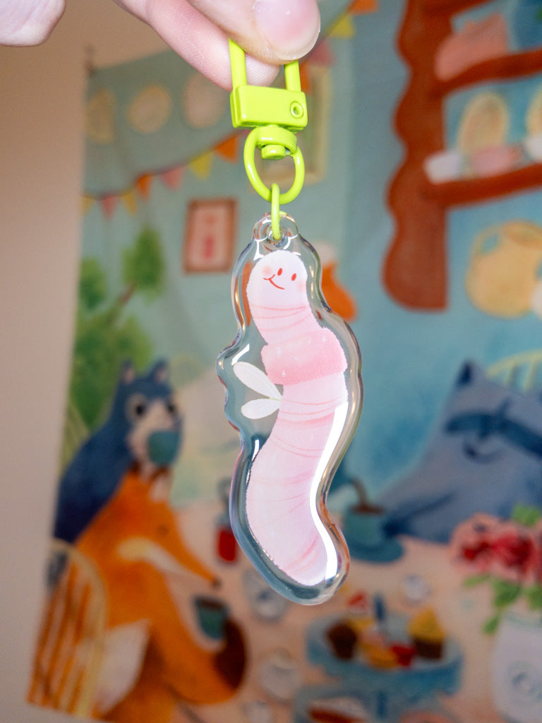 Fairy Worm Keychain