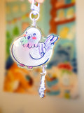 Pooping Pigeon Linked Keychain