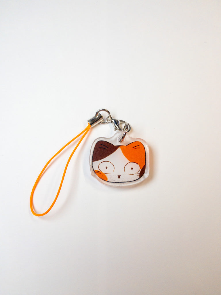 Calico Cat Acrylic Phone Charm