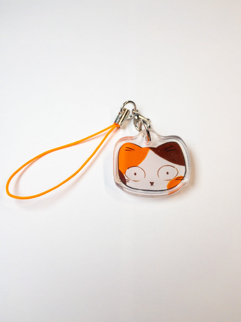 Calico Cat Acrylic Phone Charm
