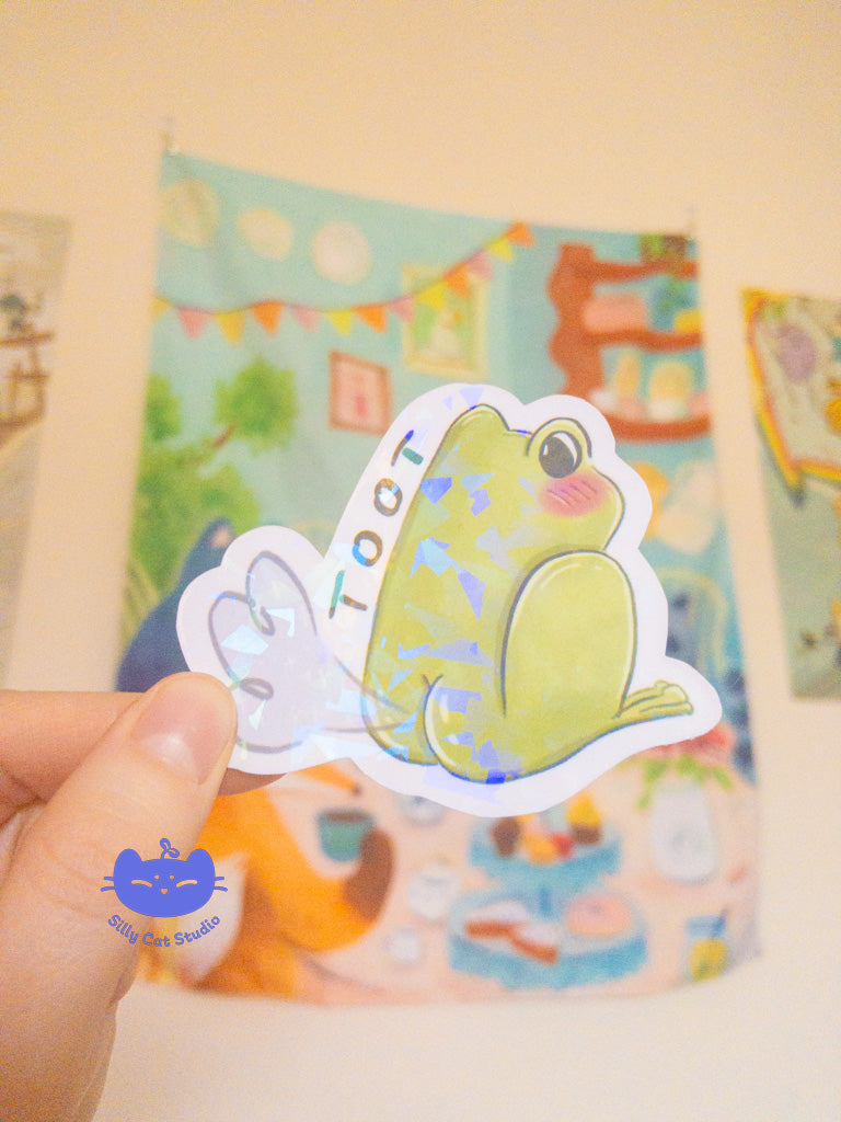 TOOT Frog Vinyl Sticker