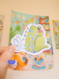 TOOT Frog Vinyl Sticker