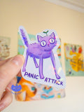 Panic Attack Holo Sticker