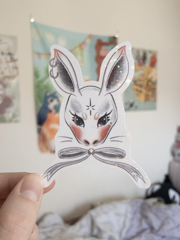 Alt Bunny Holo Sticker