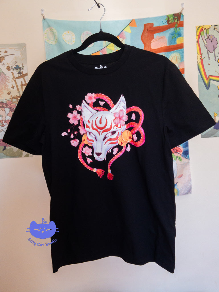 Fox Mask 100% Cotton T-Shirt