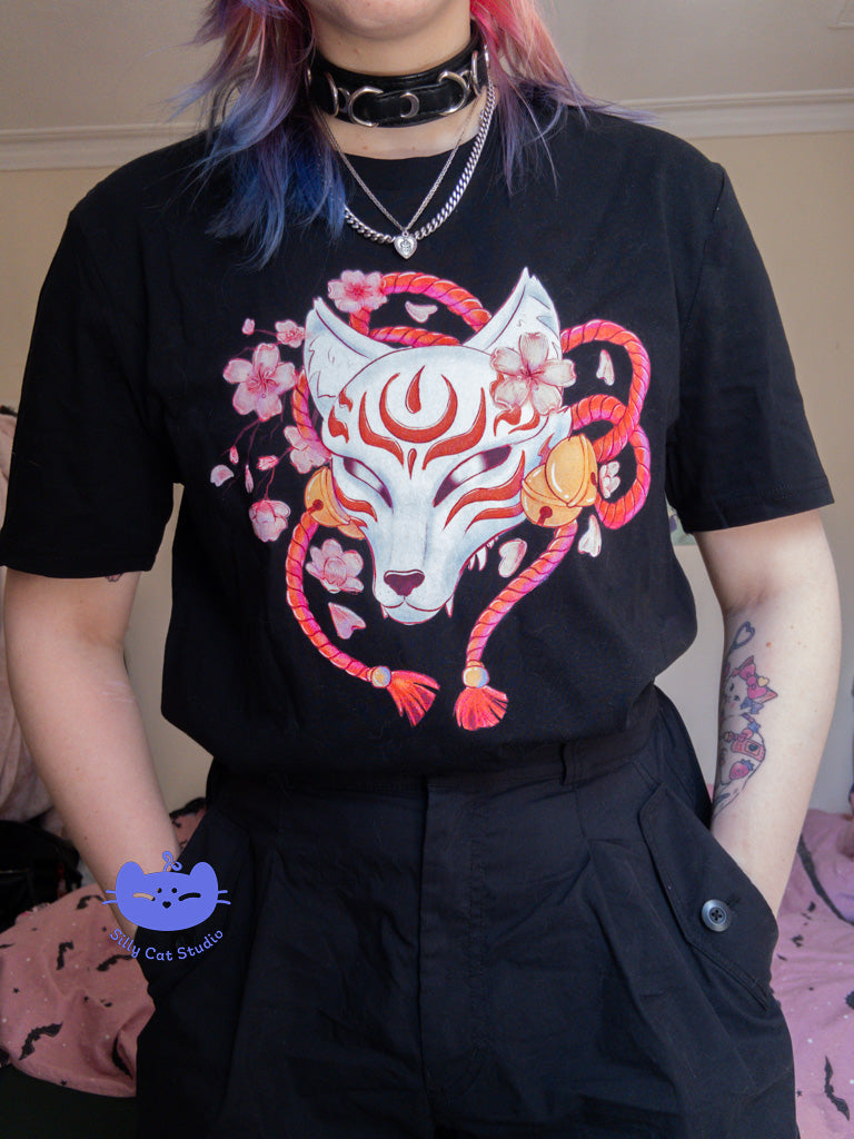 Fox Mask 100% Cotton T-Shirt