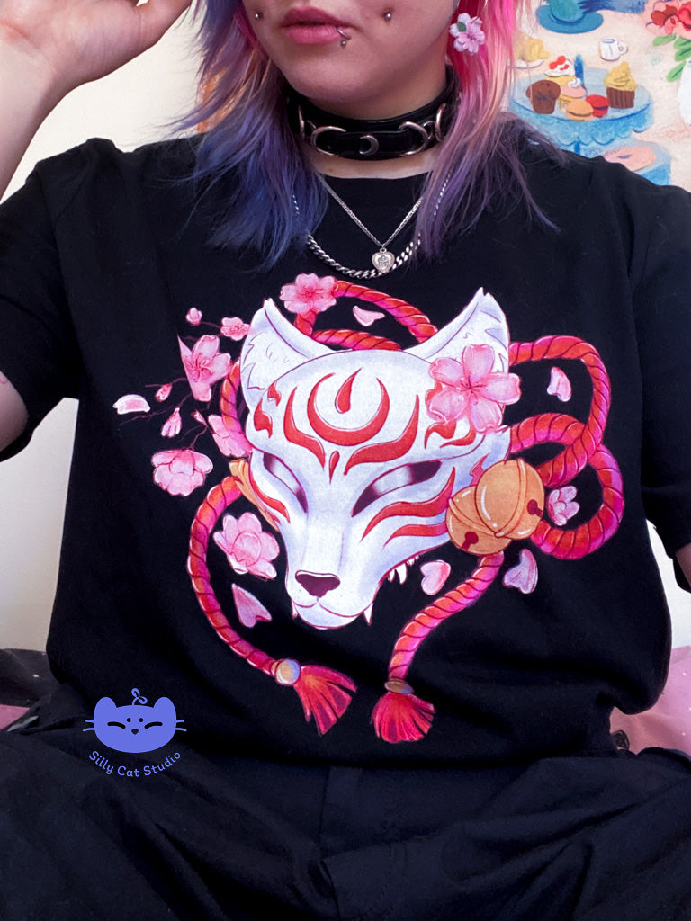Fox Mask 100% Cotton T-Shirt