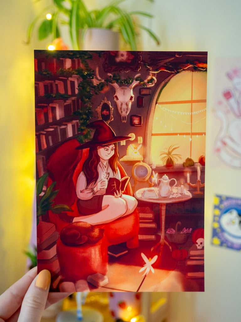 Cosy Witch Nook Art Print