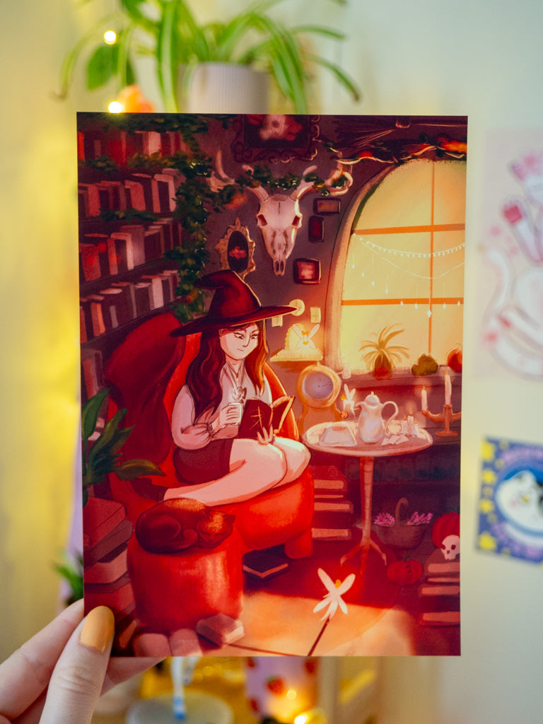 Cosy Witch Nook Art Print