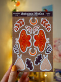 Autumn Moths Sticker Sheet