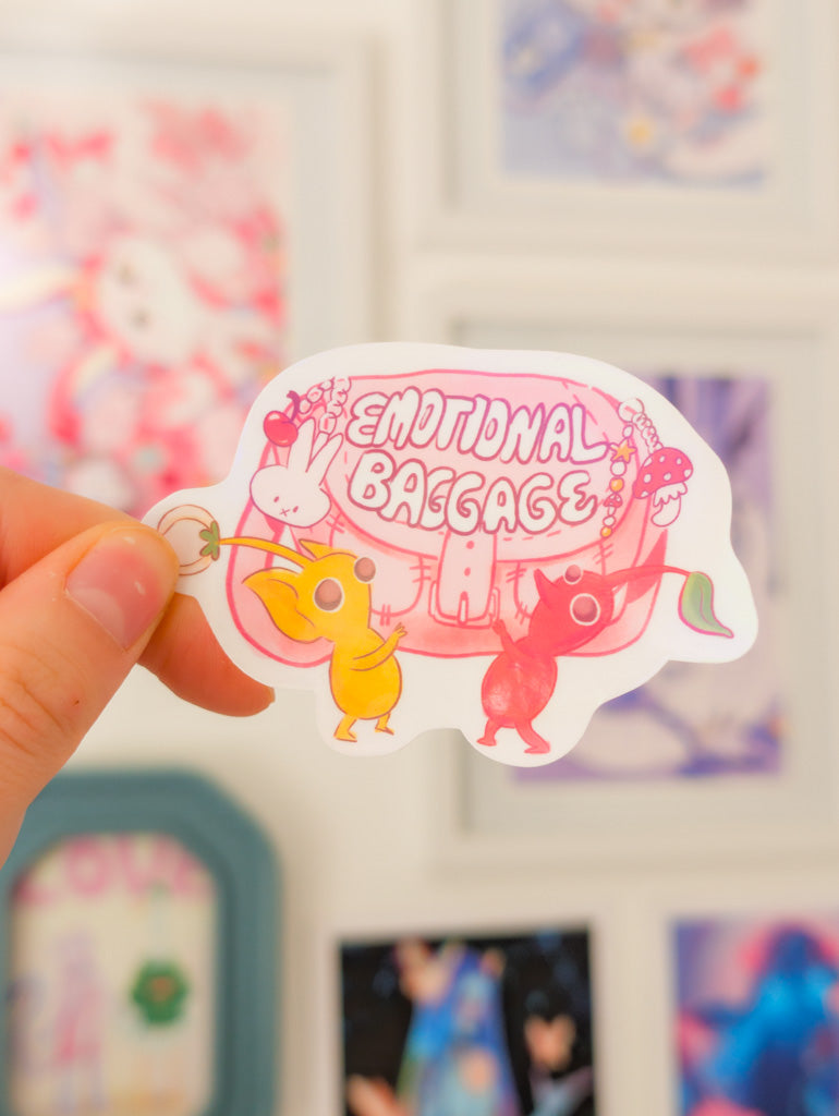 Pikmin Emotional Holo Sticker