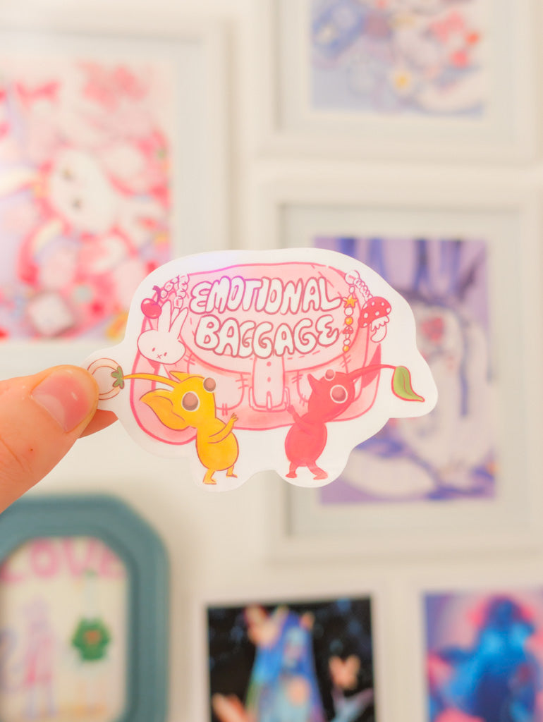 Pikmin Emotional Holo Sticker