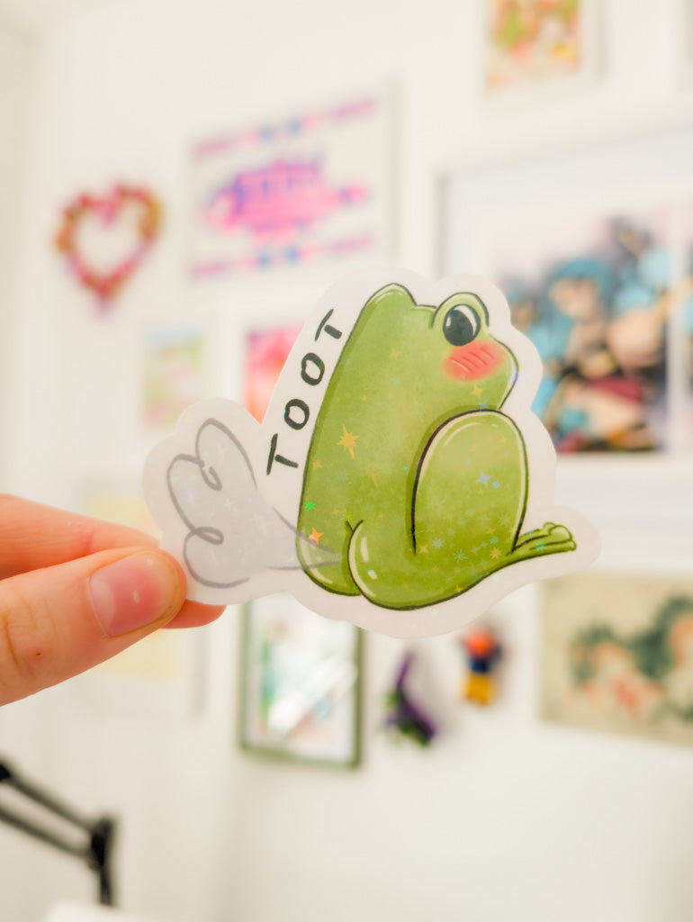 TOOT Frog Vinyl Sticker