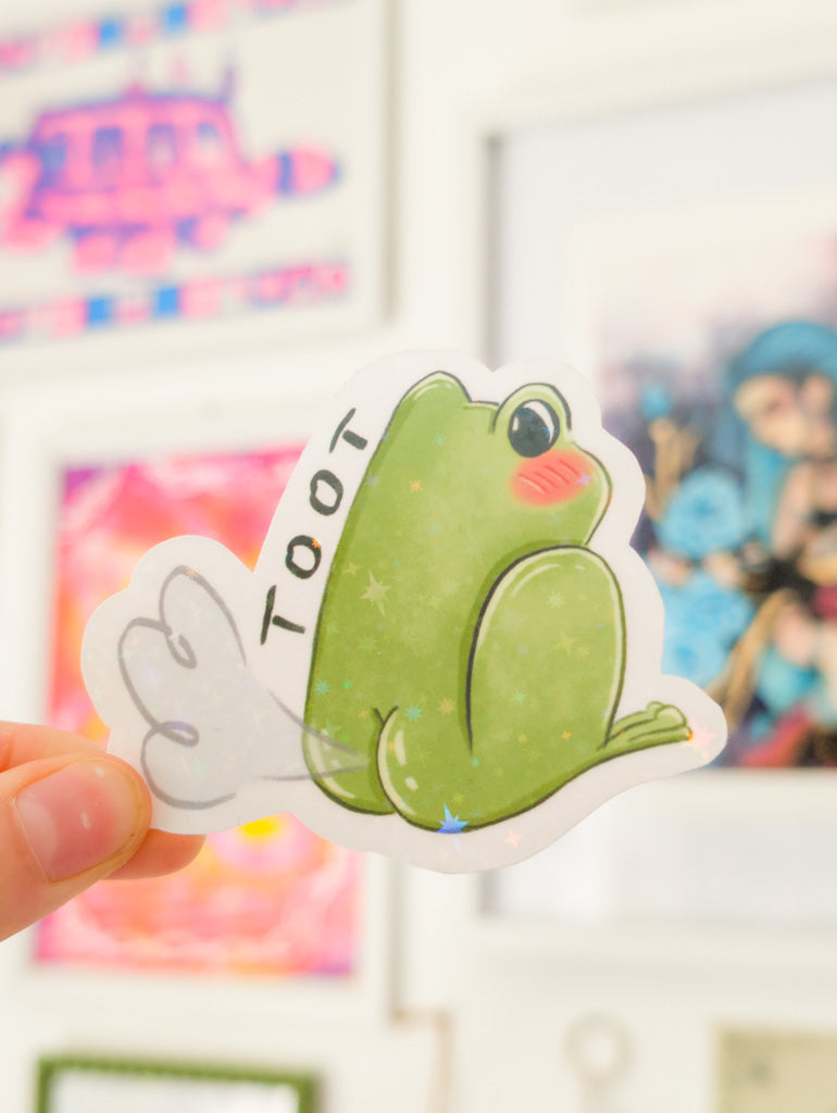 TOOT Frog Vinyl Sticker