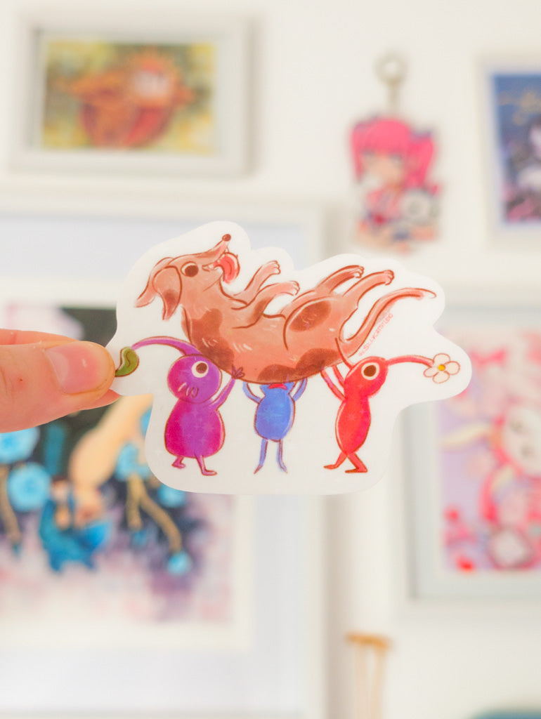 Pikmin Dog Holo Sticker