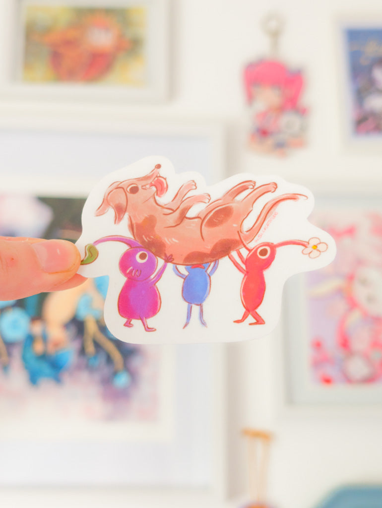Pikmin Dog Holo Sticker