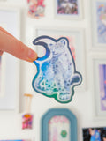 Moon Leopard Holo Sticker