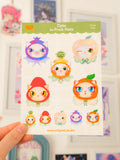 Fruit Catsd Vinyl Sticker Sheet