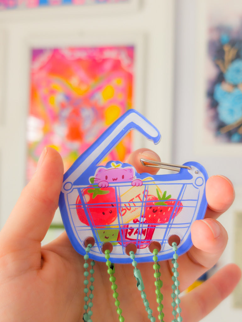 Shopping Basket Acrylic Carabineer