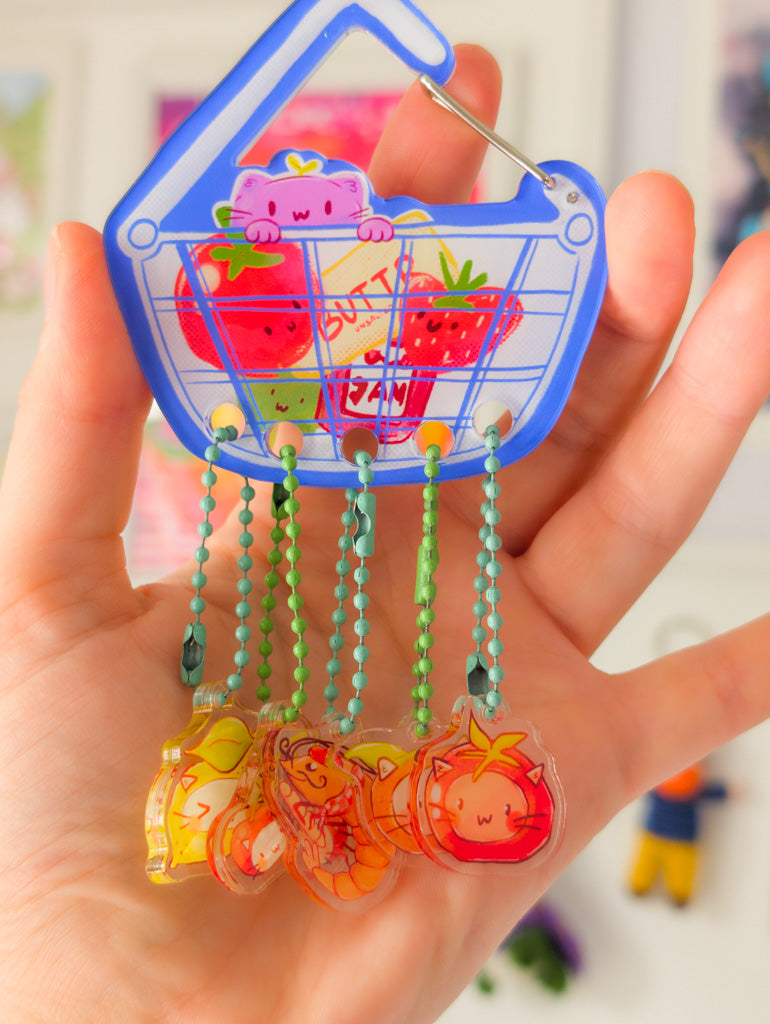 Shopping Basket Acrylic Carabineer