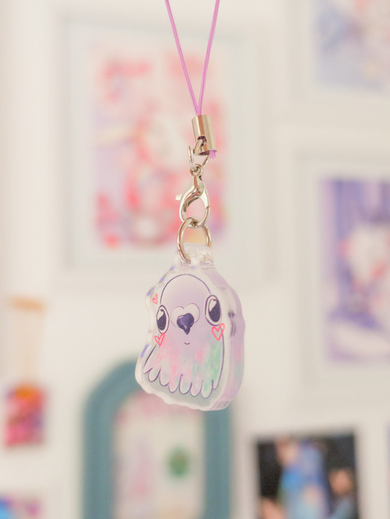 Cute Pigeon Phone Charm