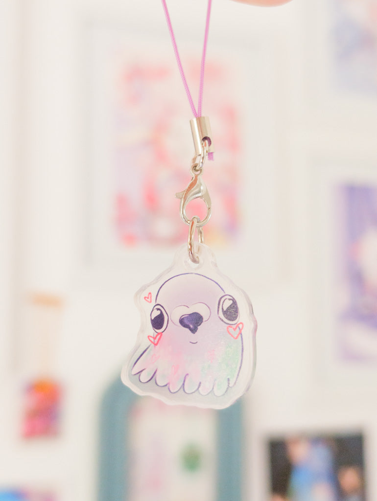 Cute Pigeon Phone Charm