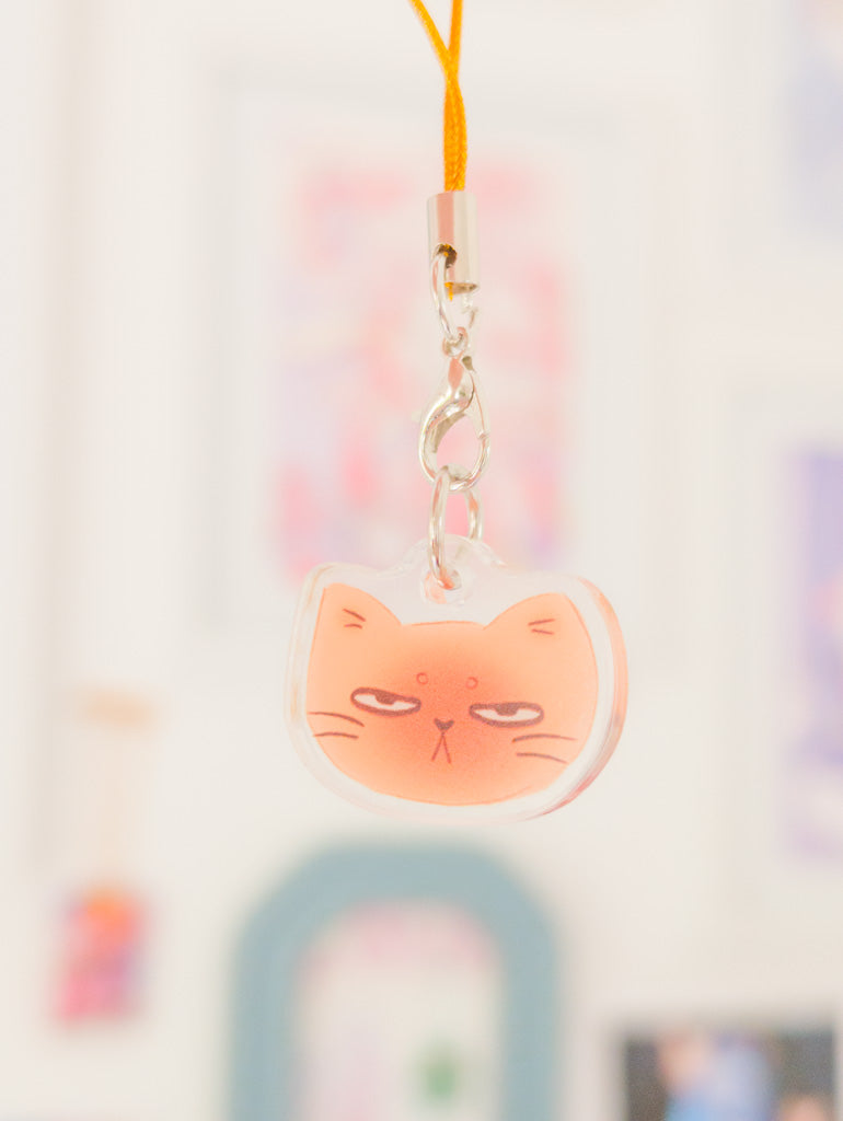 Siamese Cat Acrylic Phone Charm