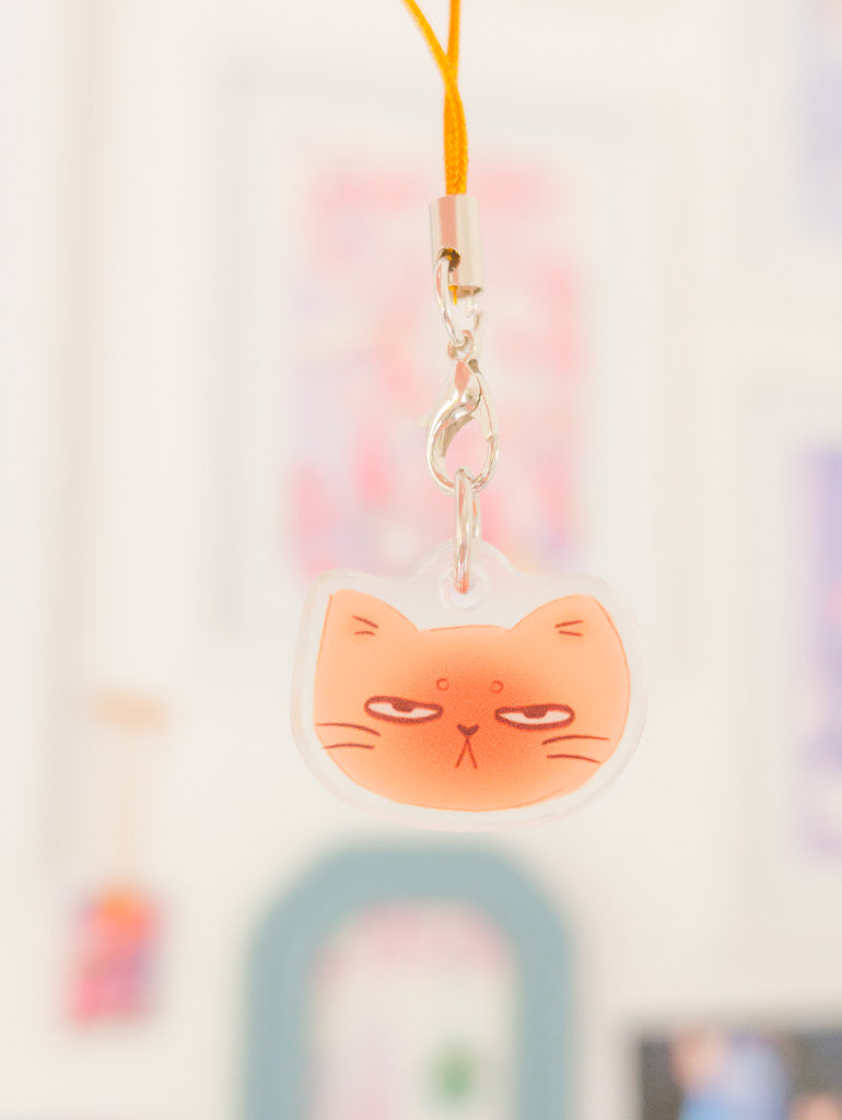Siamese Cat Acrylic Phone Charm