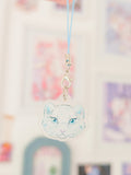 Snow Leopard Acrylic Phone Charm