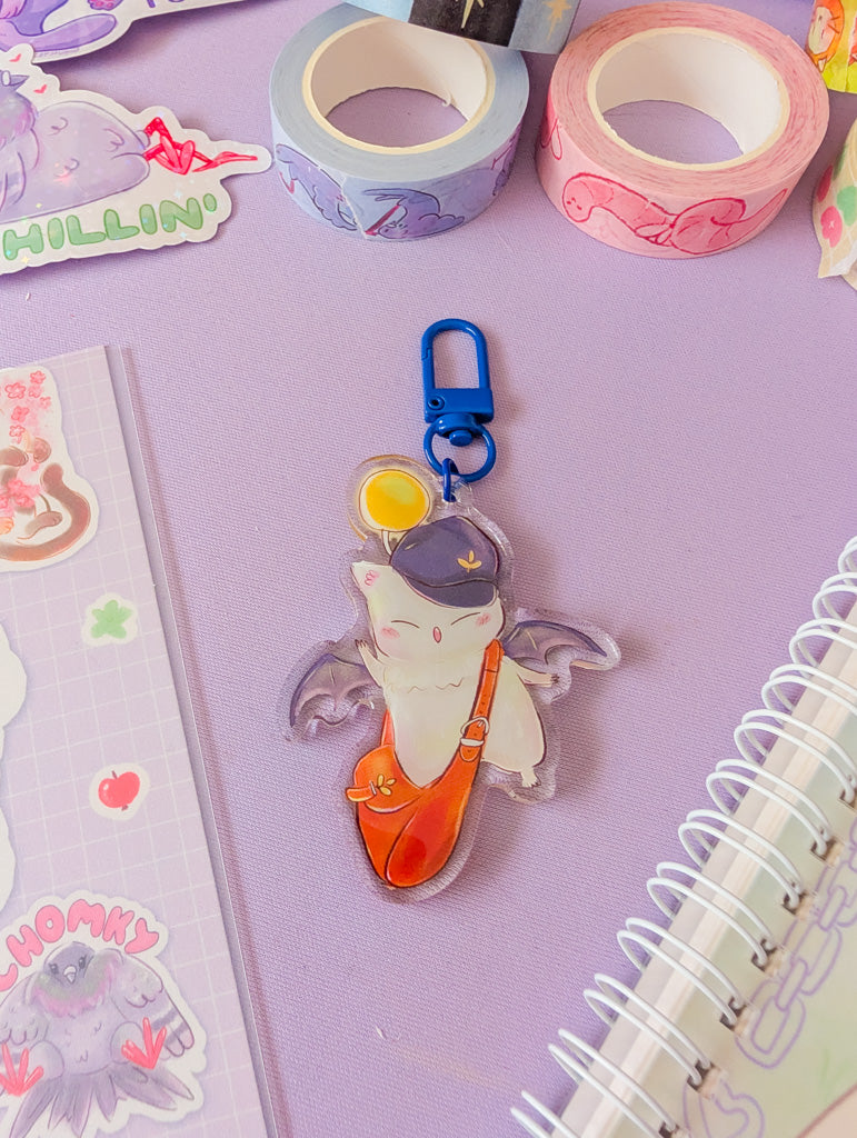 Post Moogle FF14 Keychain