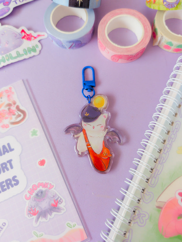 Post Moogle FF14 Keychain