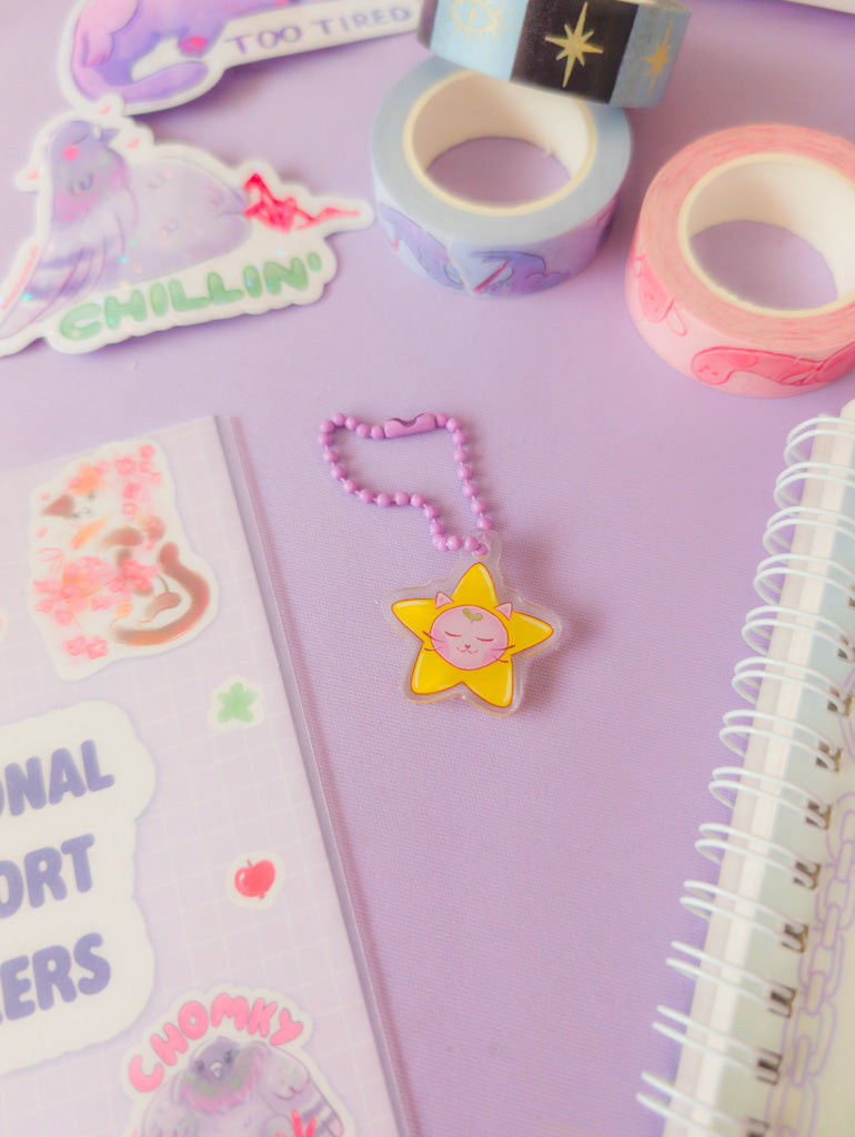 Star Cat Small Acrylic Charm
