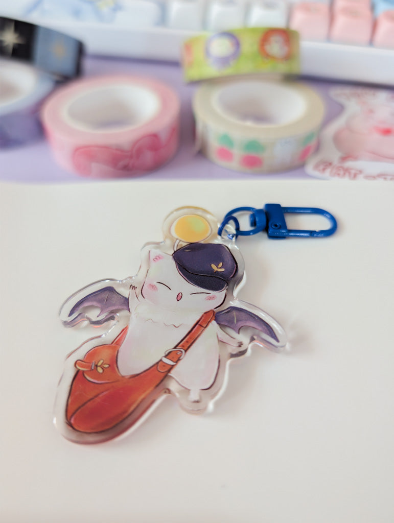 Post Moogle FF14 Keychain
