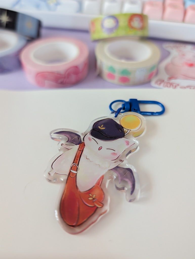 Post Moogle FF14 Keychain