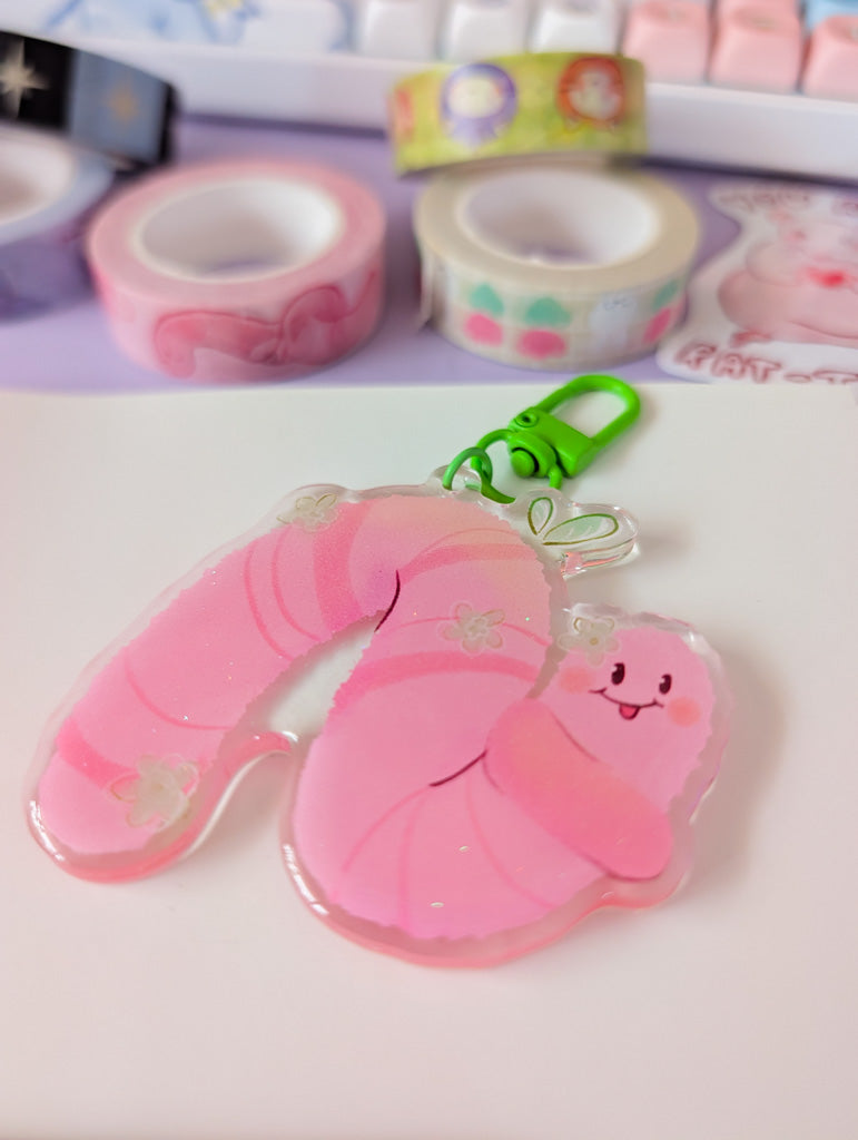 Large Magical Worm Keychain