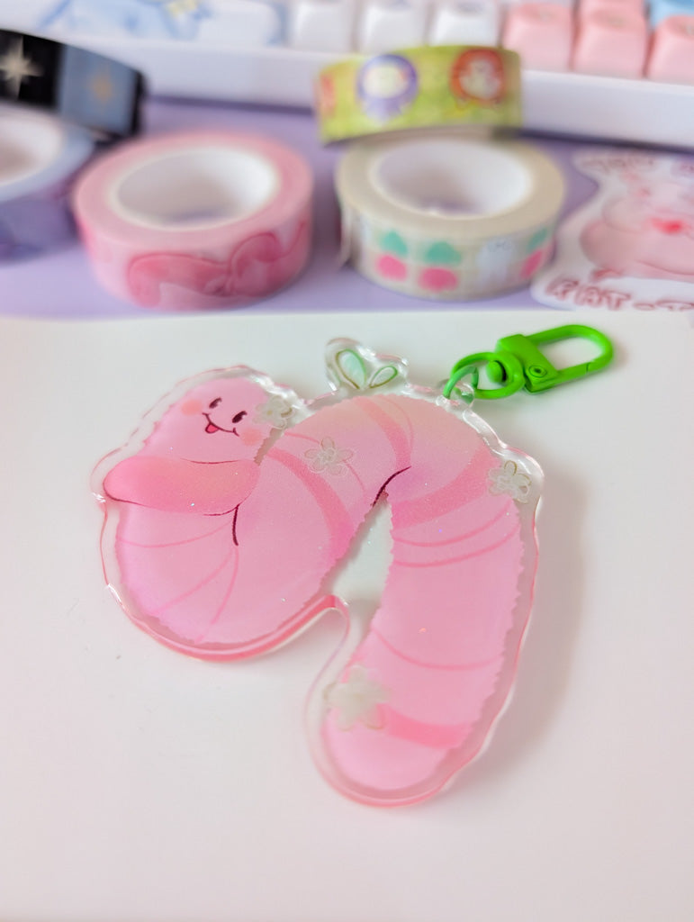 Large Magical Worm Keychain