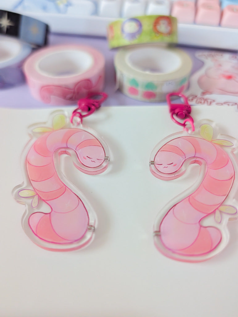 Magnetic Love Worms Keychains