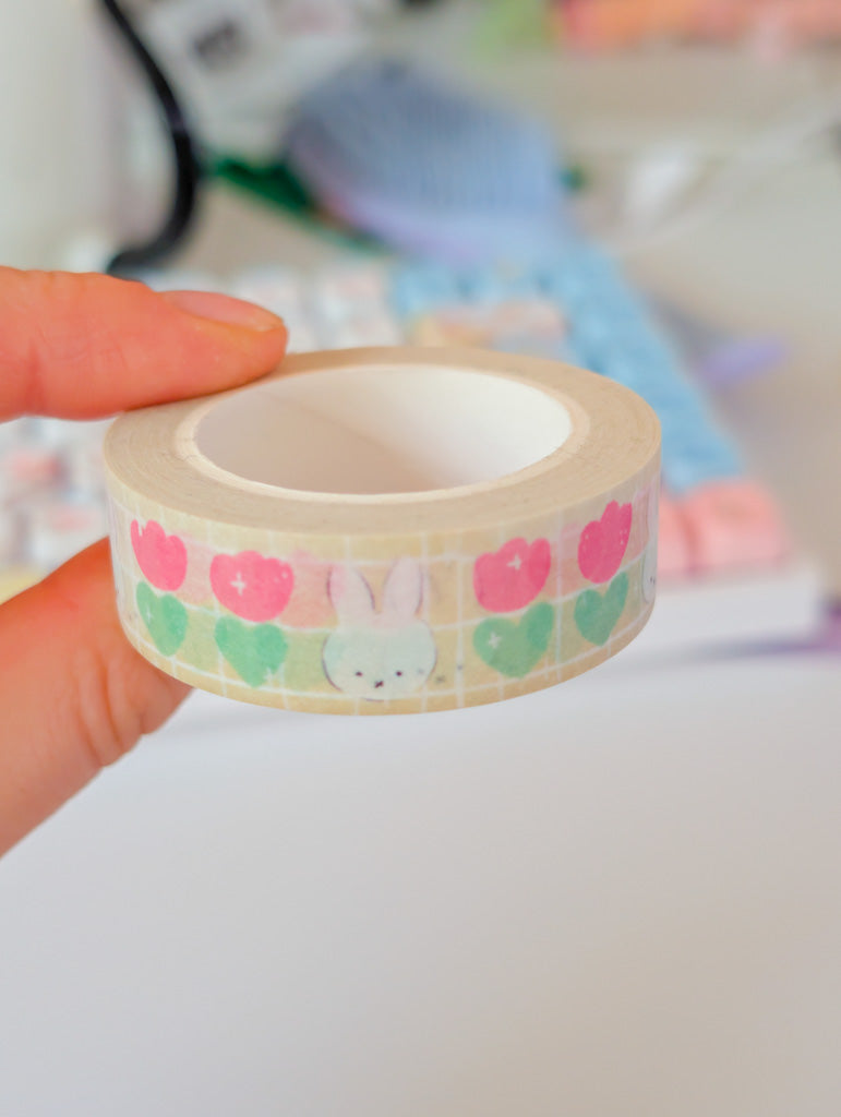 Bunny Tulips Washi Tape