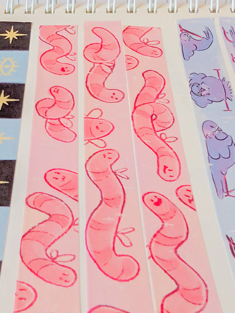 Fairy Worms Washi Tape