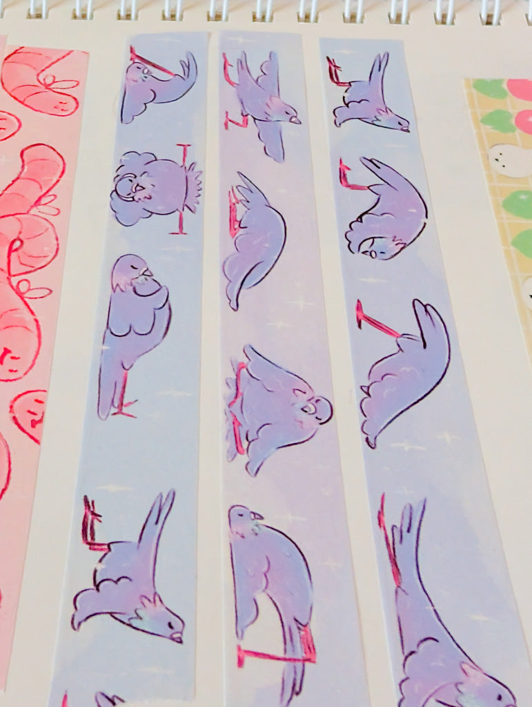 Pigeon Yoga Washi Tape