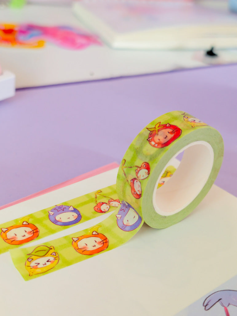 Fruit Cats Washi Tape