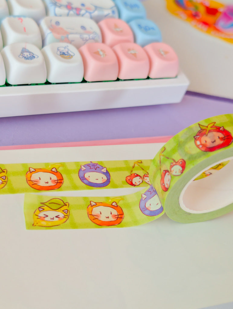 Fruit Cats Washi Tape