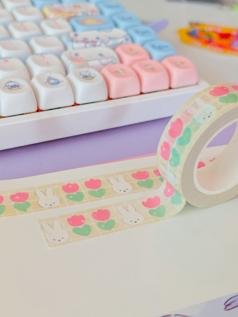 Bunny Tulips Washi Tape