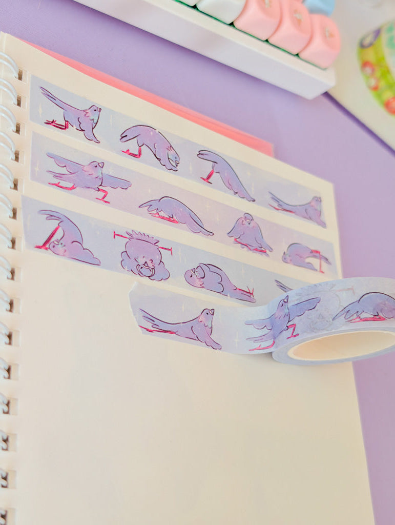 Pigeon Yoga Washi Tape