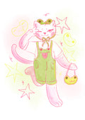 Frog Cat Art Print