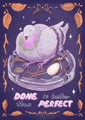 Pigeon in an Ashtray A5 Art Print