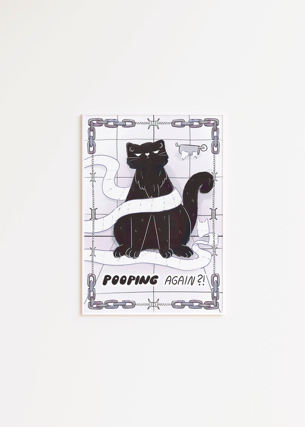 Poopin' Again?! Art Print A4